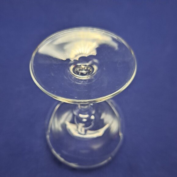 Vintage Etched Glass Javit Starflower Low Sherbet Champagne Coupe - Picture 9 of 9